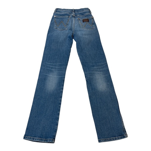 Wrangler Retro Slim Straight Medium Wash Western Cowboy Jeans Boys Size 12 Slim - Picture 1 of 11